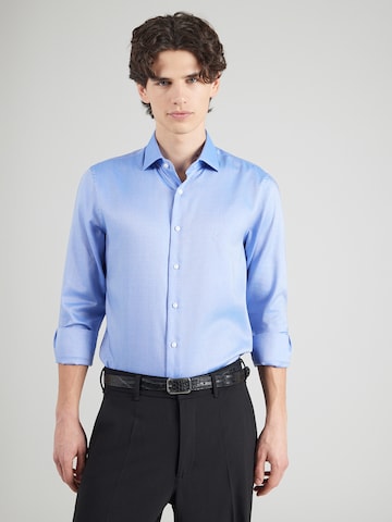 Michael Kors Slim fit Button Up Shirt in Blue: front