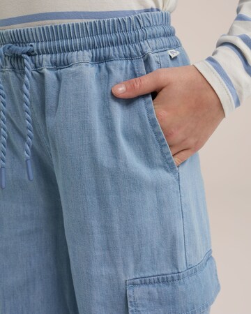 Wide Leg Pantalon WE Fashion en bleu