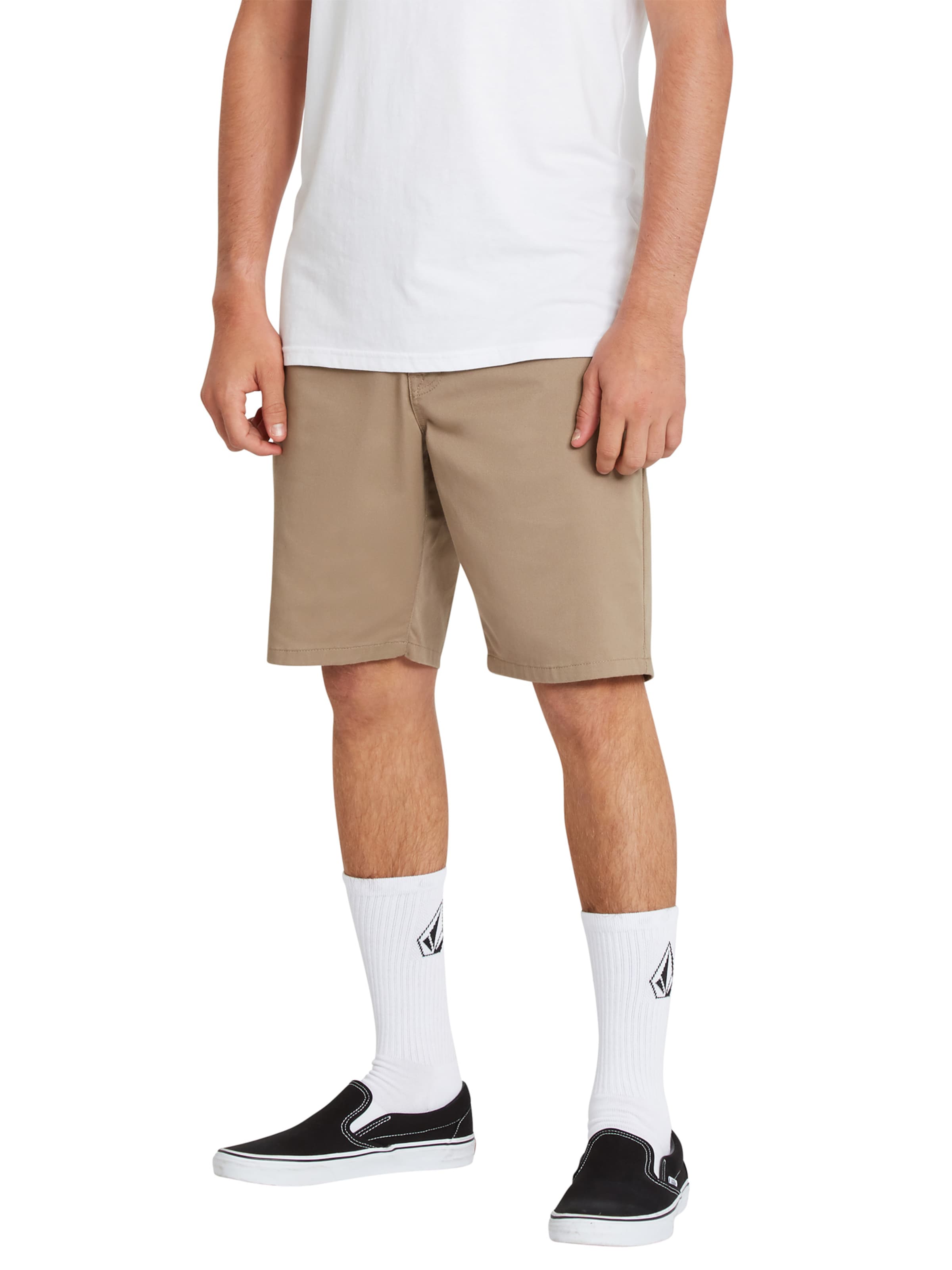 Volcom Regular Chinohousut 'Frickin' värissä vihreä: etupuoli