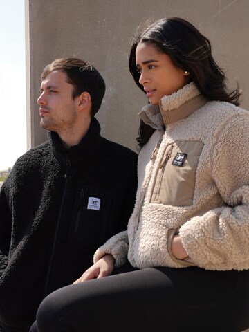 Surf Monkey Fleece jas in Beige
