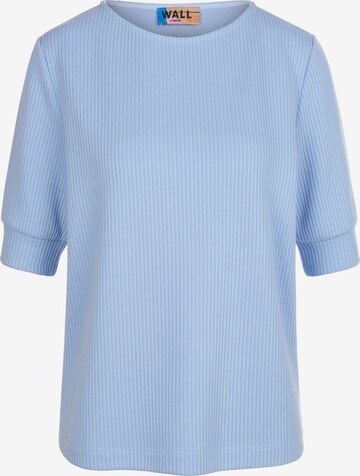 WALL London Shirt in Blauw: voorkant