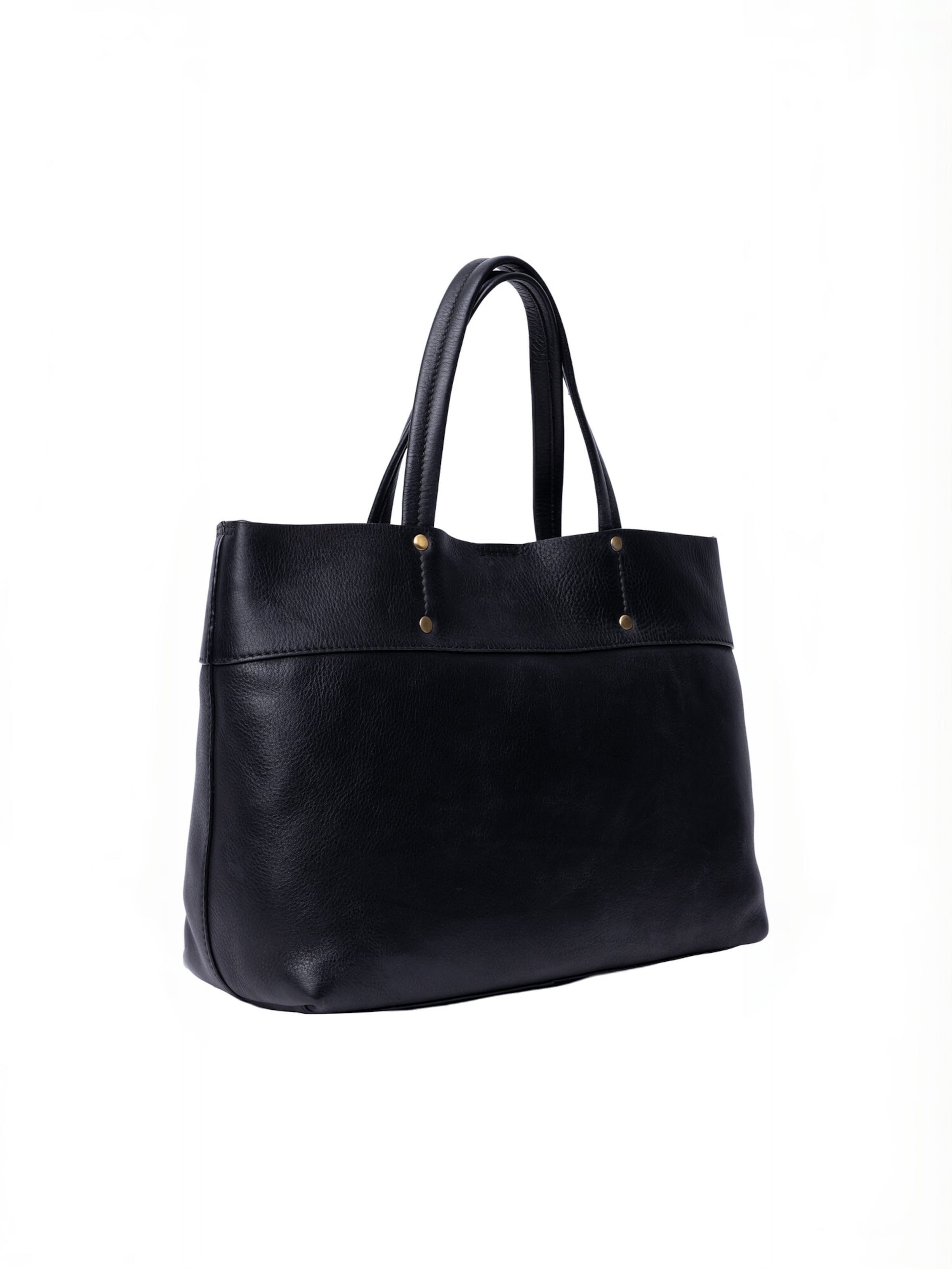 Cabas ' Sofie ' RE:DESIGNED en noir : sur le côté