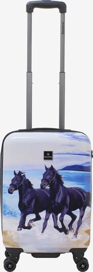 Saxoline Trolley 'Horse' in sand / blau / schwarz / weiß, Produktansicht