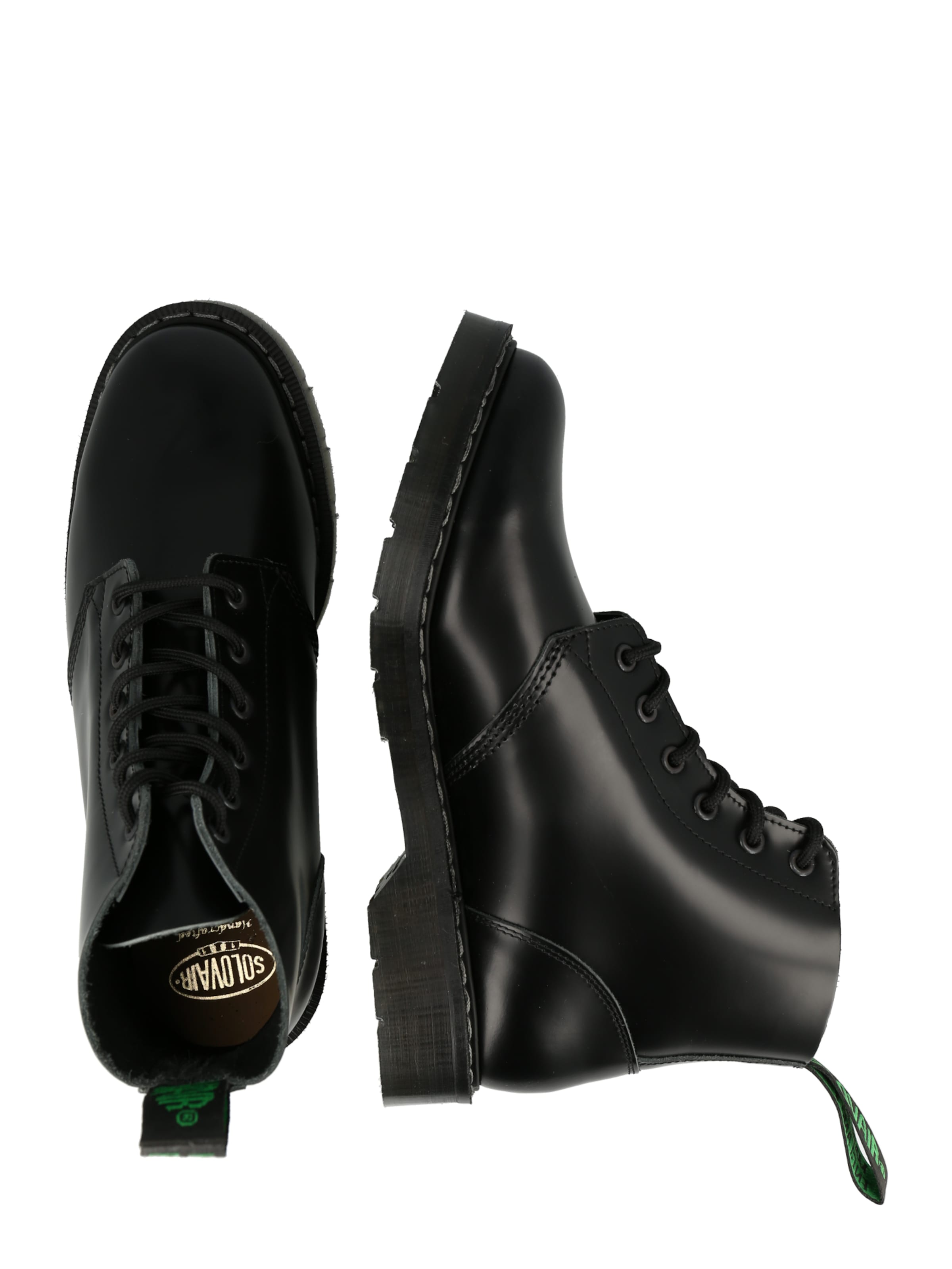 Solovair Botki sznurowane w kolorze czarny