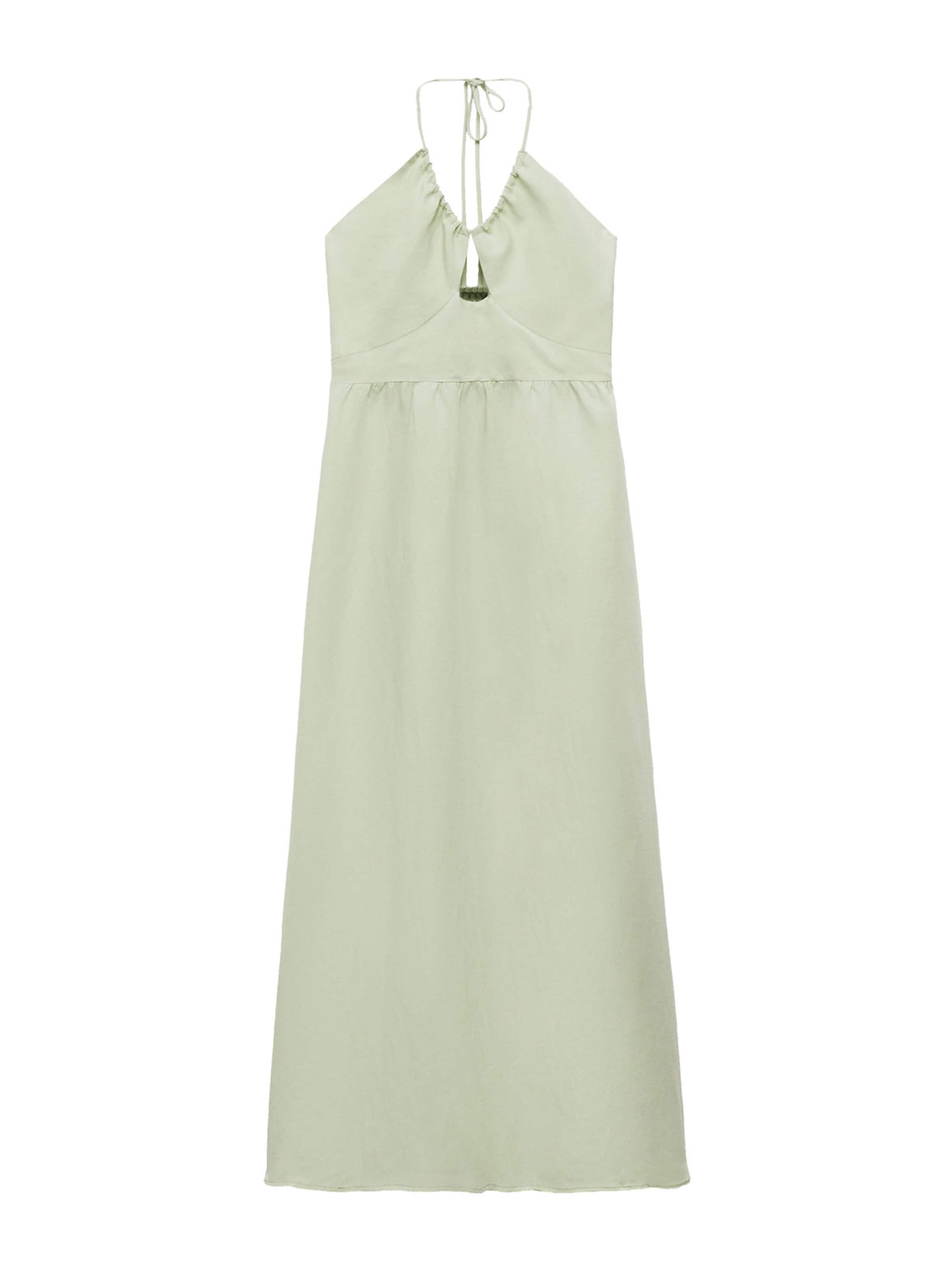 MANGO Letné šaty - Zelená: predná strana