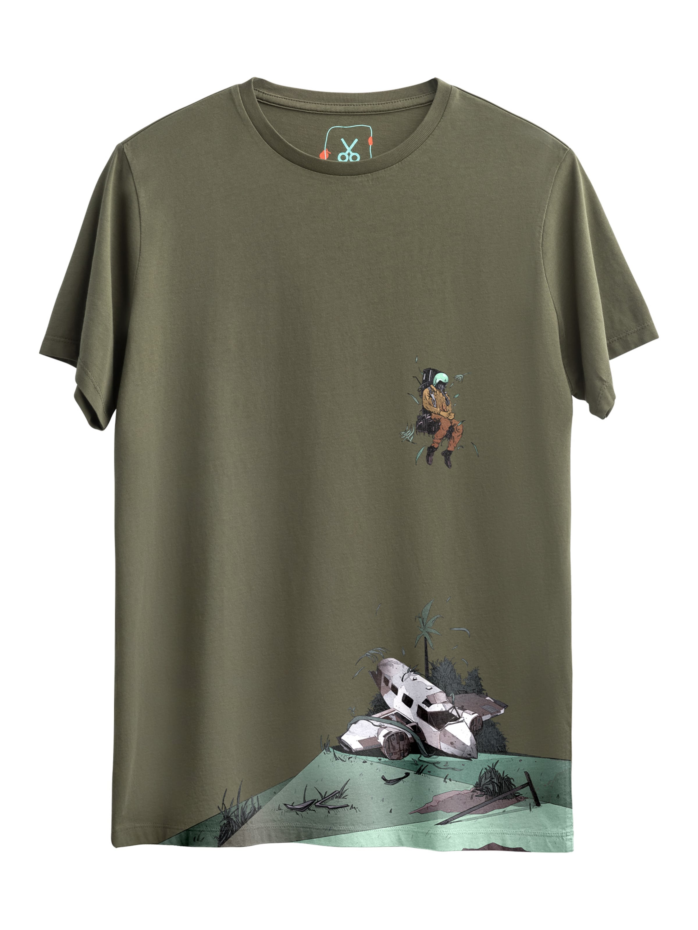 Kaft Shirt 'Stumble' in Green: front