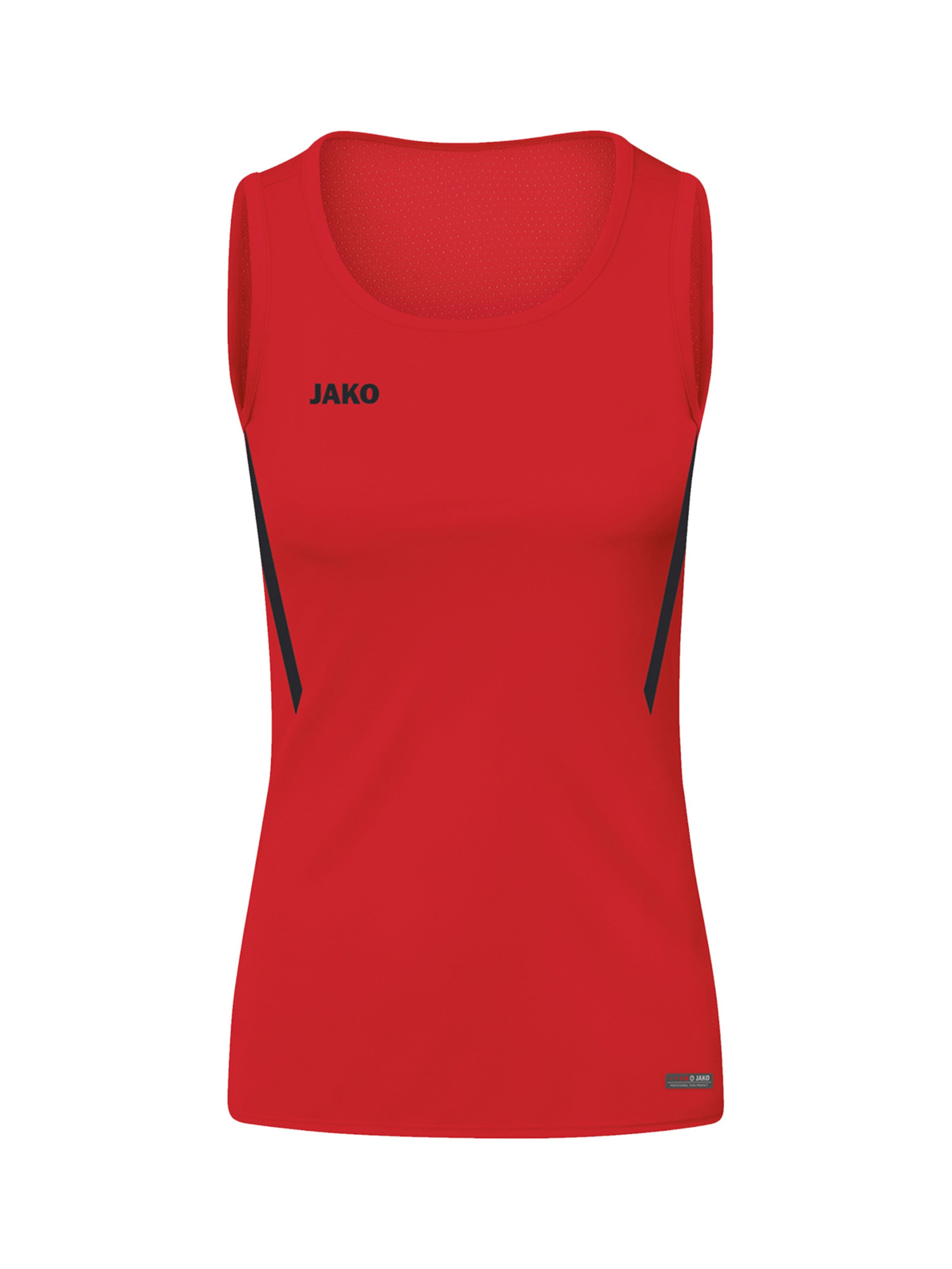JAKO Sportovní top – červená: přední strana