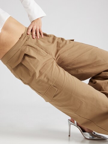 Wide leg Pantaloni cargo di Misspap in marrone