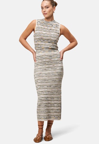zero Strickrock mit Streifen in Beige