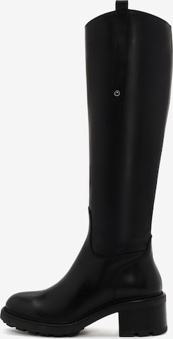 Bottes Derimod en noir : devant