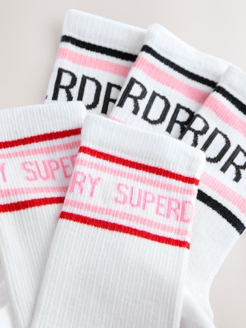 Superdry Nogavice | bela barva