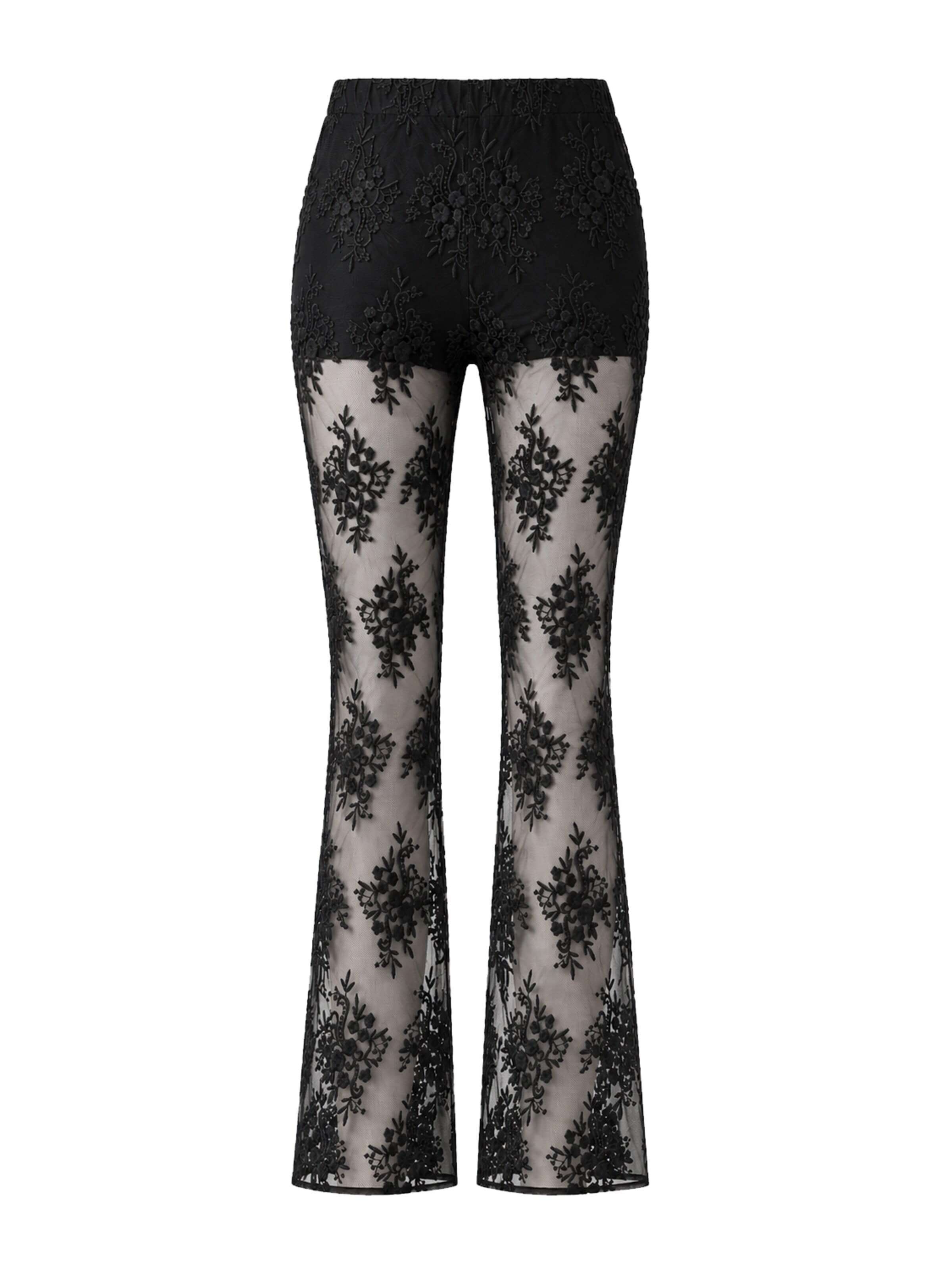 Bootcut Pantalon MB by Marta Buzolic en noir : devant