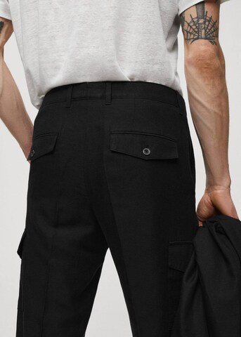 MANGO MAN Slim fit Cargo Pants in Black