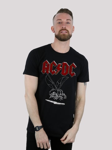 T-Shirt 'ACDC' F4NT4STIC en noir : devant