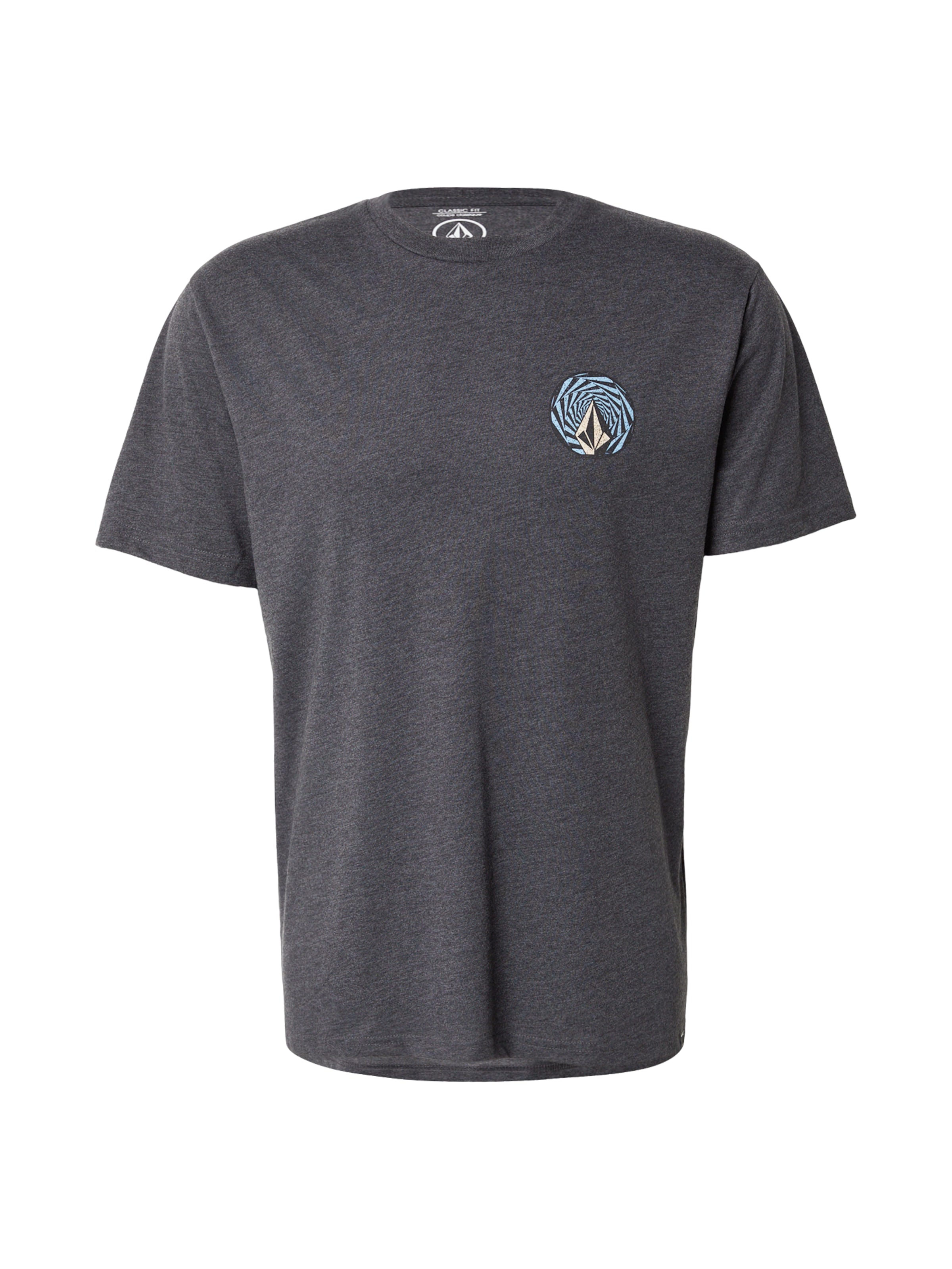 Volcom Shirt 'RINGSTONE' in Zwart: voorkant