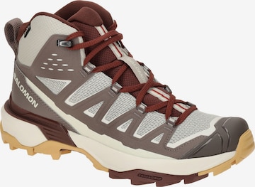SALOMON Sportschuh 'Salomon X Ultra 360 Edge Mid Schuhe grau rot GORE-TEX' in Grau: Vorderseite