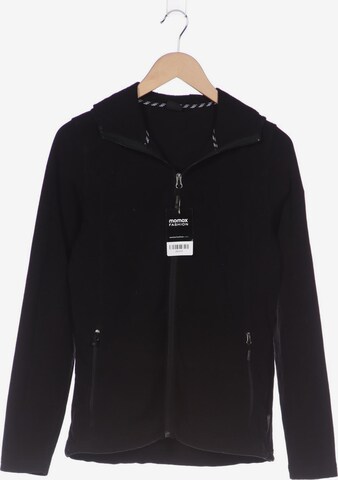 SALEWA Sweatshirt & Zip-Up Hoodie in XL in Black: front