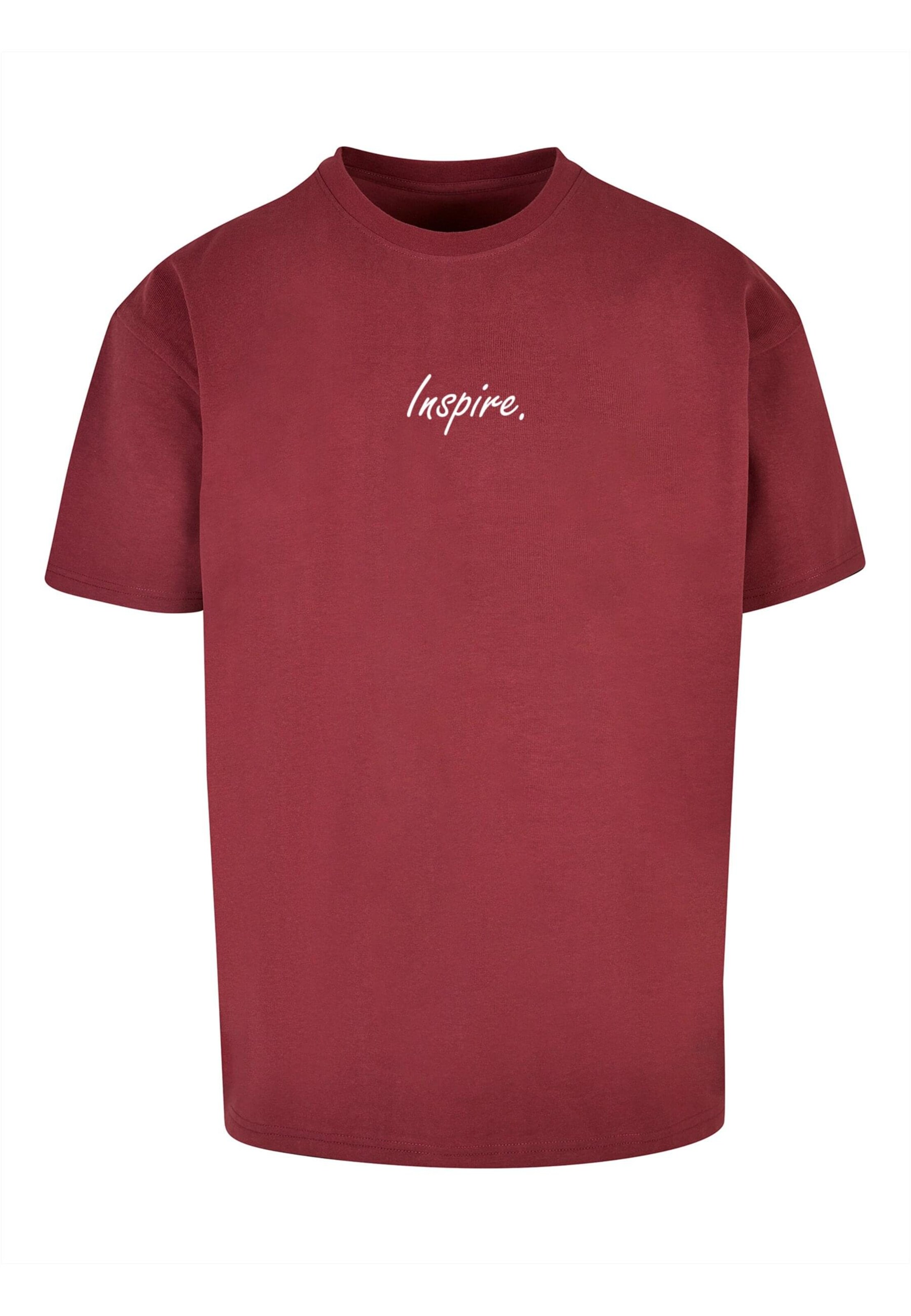 Merchcode T-Shirt 'Inspire' in Rot: Vorderseite