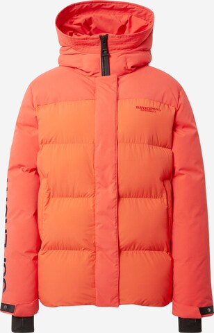 Superdry Zimní parka – červená: přední strana