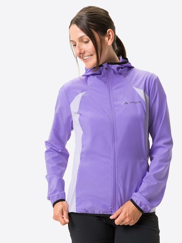 VAUDE Athletic Jacket 'Qimsa' in Purple: front