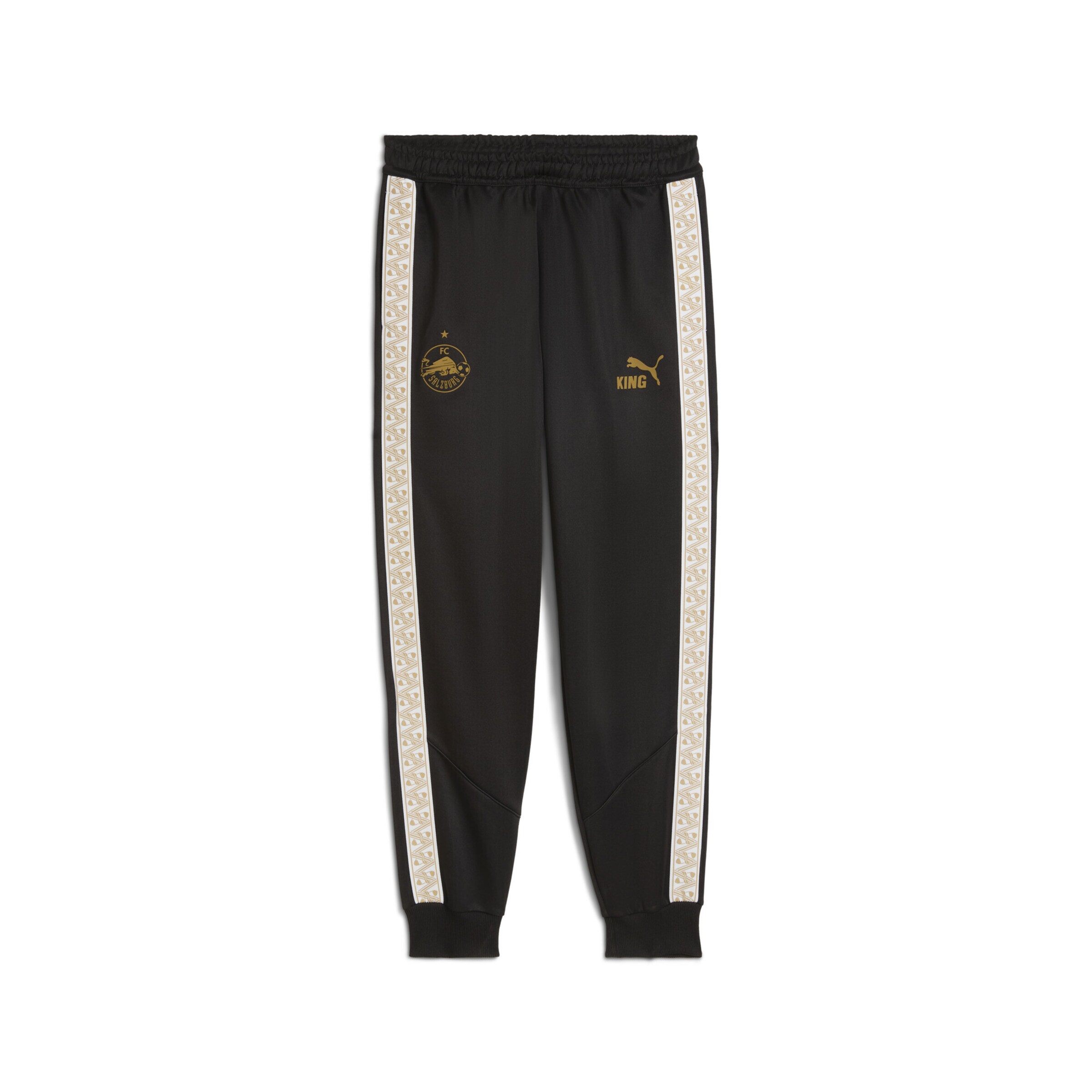 PUMA Sports trousers 'FC Red Bull Salzburg KING Anthem' in Beige / Black, Item view