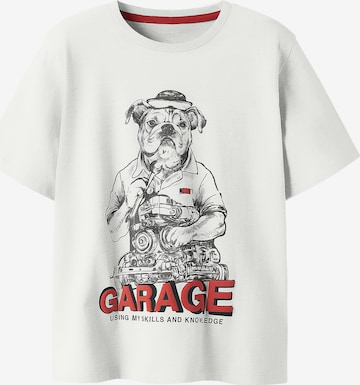 NAME IT - Camiseta 'NKMBent' en blanco: frente