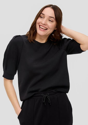 s.Oliver Sweatshirt in Black: front