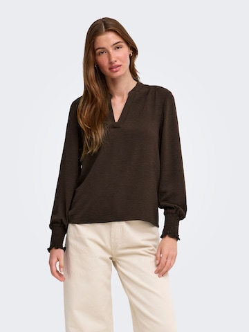 ONLY - Blusa 'ONLMette' em castanho: frente
