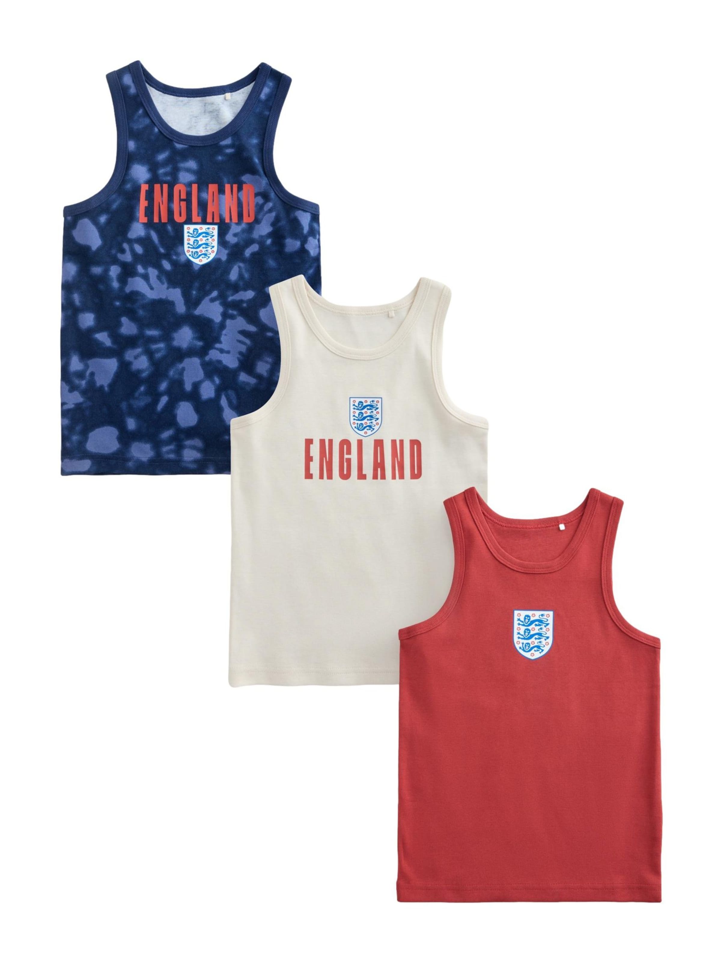 Next Top 'England FA' in Blau: Vorderseite