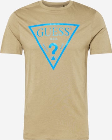 GUESS - Camiseta en verde: frente