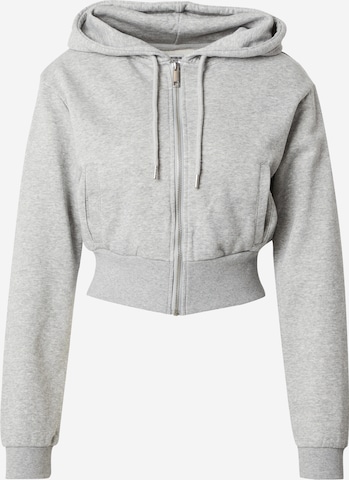 Cotton On Zip-Up Hoodie in Grey: front