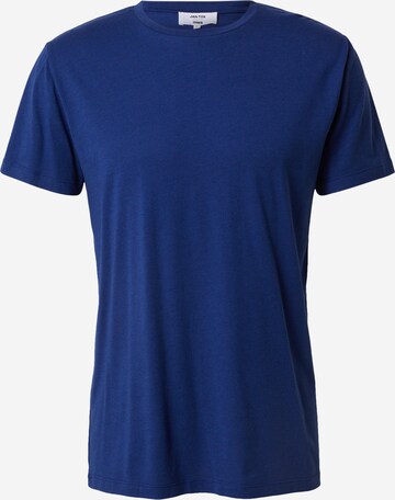 DAN FOX APPAREL جينز مضبوط قميص 'Piet' بلون أزرق: الأمام