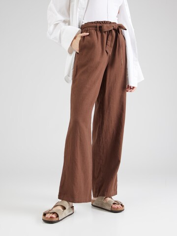 JDY Wide leg Trousers 'SAY' in Brown: front