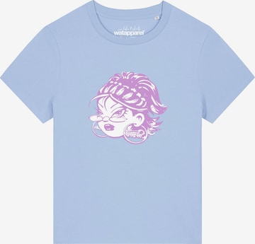 Watapparel Shirt 'Babe' in Blauw: voorkant