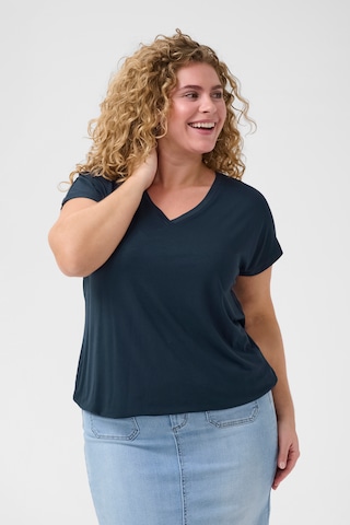 KAFFE CURVE T-shirt 'KCJena' i blå: framsida