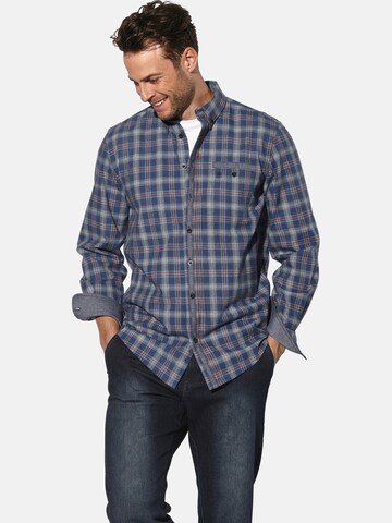 BABISTA Regular fit Button Up Shirt 'Ilan' in Blue: front