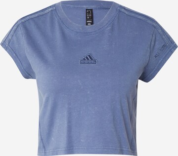 Tricou funcțional de la ADIDAS SPORTSWEAR pe albastru: față