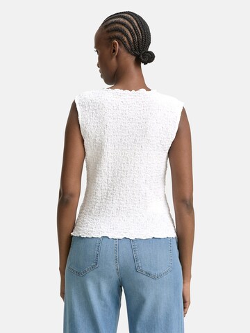 TOM TAILOR DENIM Top in Wit