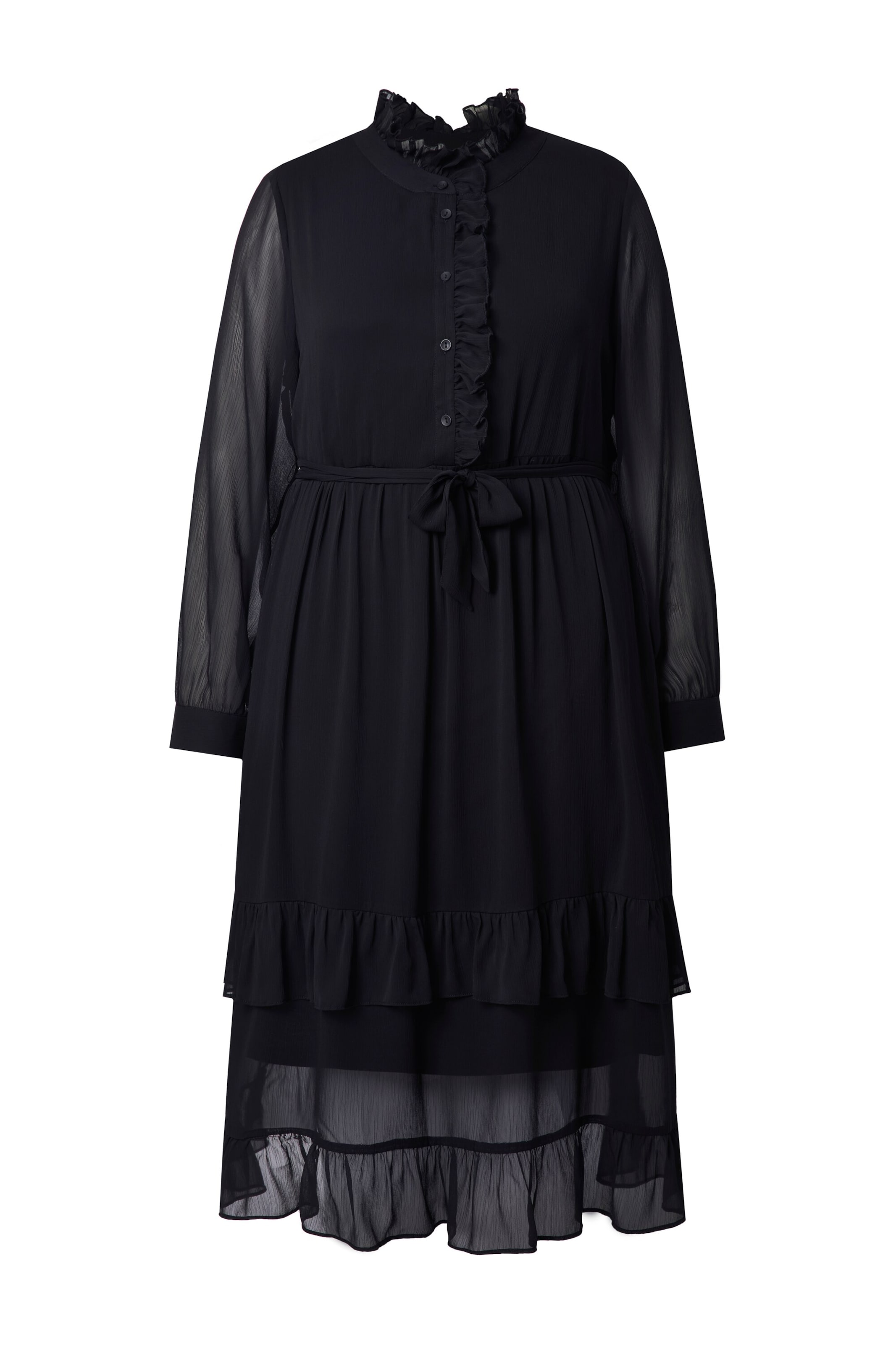 Ulla Popken Klänning i svart: framsida