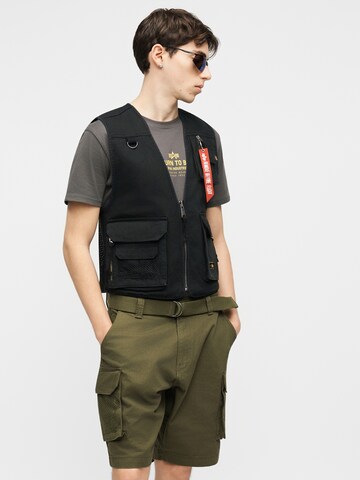 ALPHA INDUSTRIES Weste in Schwarz