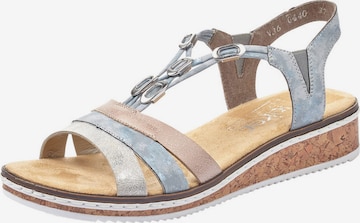 RiekerSandale s remenčićima - plava boja: prednji dio