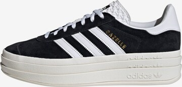 Sneaker bassa 'Gazelle Bold' di ADIDAS ORIGINALS in nero: frontale