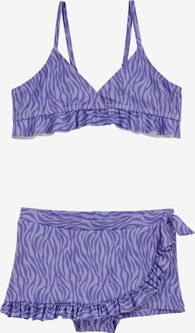 WE Fashion Kolmio Bikini värissä lila: etupuoli