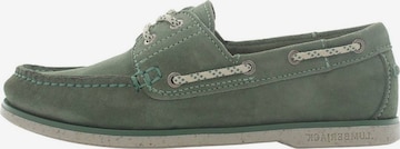 Lumberjack Moccasins in Green: front