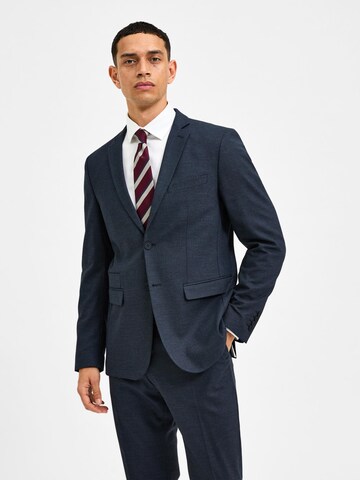 Coupe regular Veste de costume 'Timelogan' SELECTED HOMME en bleu : devant