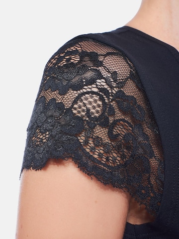 Evoni Bodysuit 'mit Spitzenärmeln' in Black