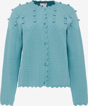 Cardigan IZIA en bleu : devant