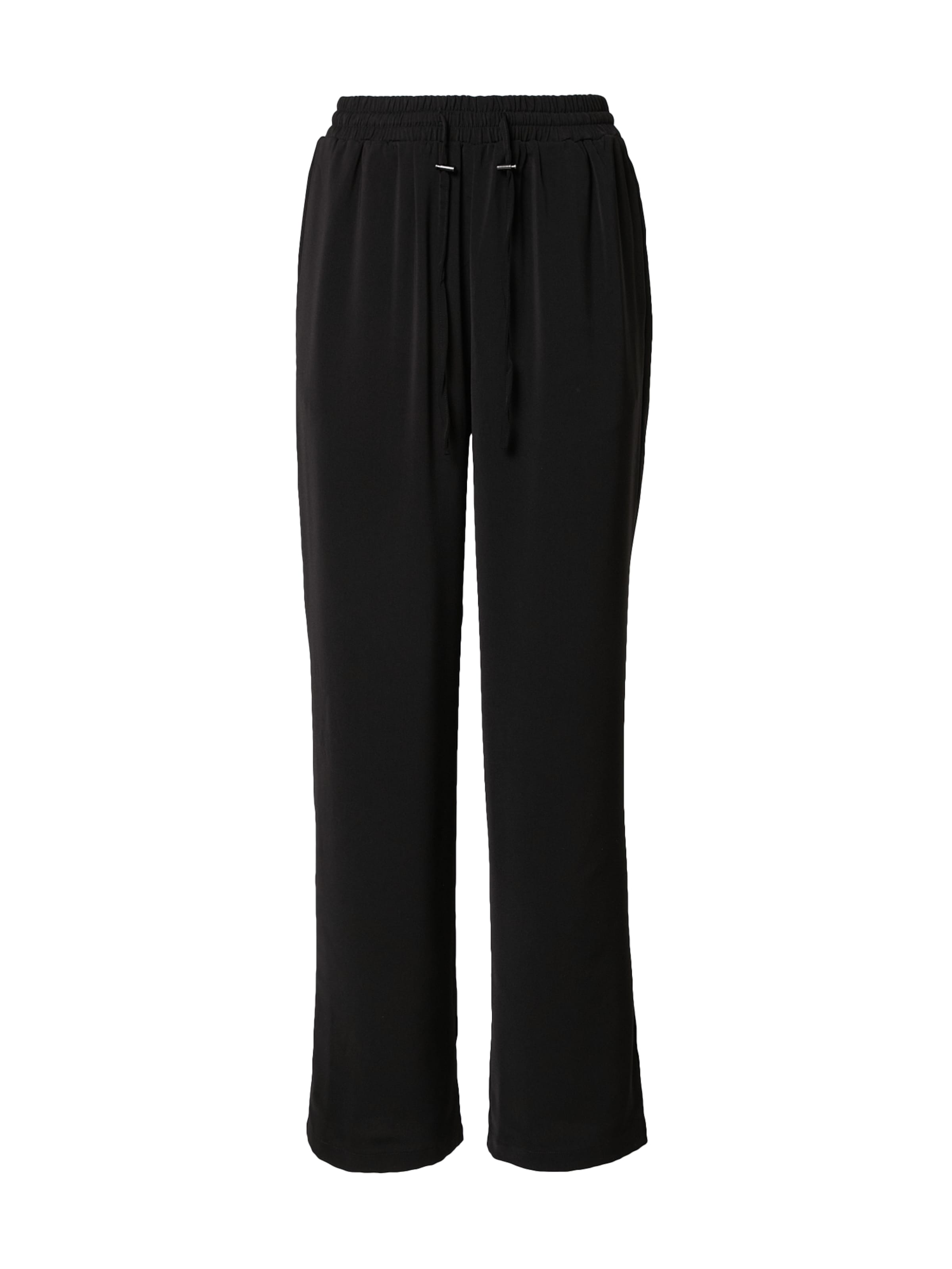 ABOUT YOU Широка кройка Панталон 'Ida' в черно: отпред