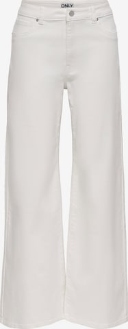ONLYWide Leg/ Široke nogavice Traperice 'ONLMADISON-SILLE' - bijela boja: prednji dio
