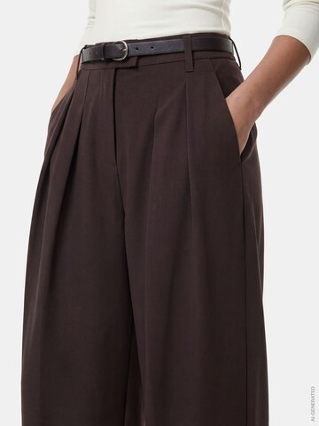 Baggy Pantaloni con pieghe 'PCOLIVIA' di PIECES in marrone